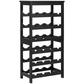 VEVOR 24 Bottle Detachable Wine Rack, 6-Tier Wine Bottle Holder, Freestanding Floor Display Wine Storage Shelves with Table Top, For Kitchen,Cell