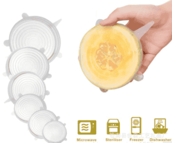 6-piece stretch siliconecover (Option: White-145mm)