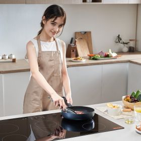 Built-in Electric Cooktop Radiant Ceramic Cooktop 5 Burners 35.4x20.5 Inch (Option: black)