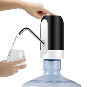 Water Bottle Electric Automatic Universal Dispenser 5 Gallon USB USB Water Dispenser Automatic Drinking Water Bottle (Option: black)